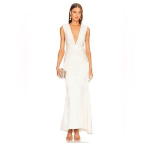 Revolve x Michael Costello Sara Gown in Ivory size Medium MSRP $368
